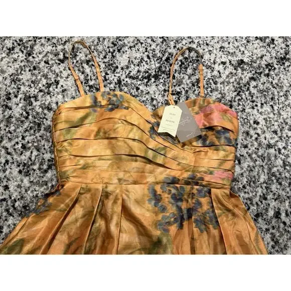 NWT $228 Anthropologie James Coviello Multicolor Floral Botanica Dress Sz 6 - Picture 6 of 10